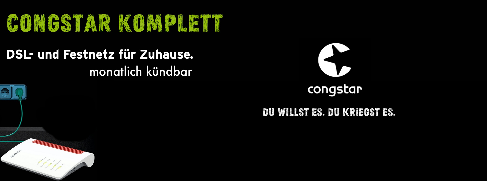 Congstar monatlich kündbarer DSL Tarif | kündbar-monatlich.de