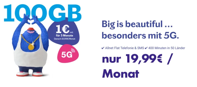 100 GB Allnet Flat Handytarif