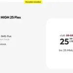 Günstiger Tarif im Telekom-Netz: HIGH 25 Flex für 10 Euro monatlich