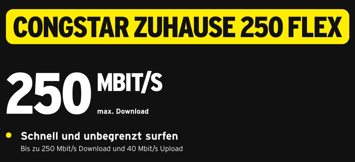 congstar Internetanschluss günstiger