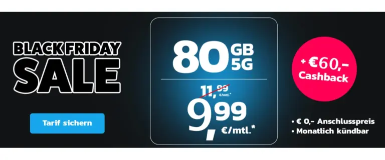 simyo Black Week Handytarif 10 Euro